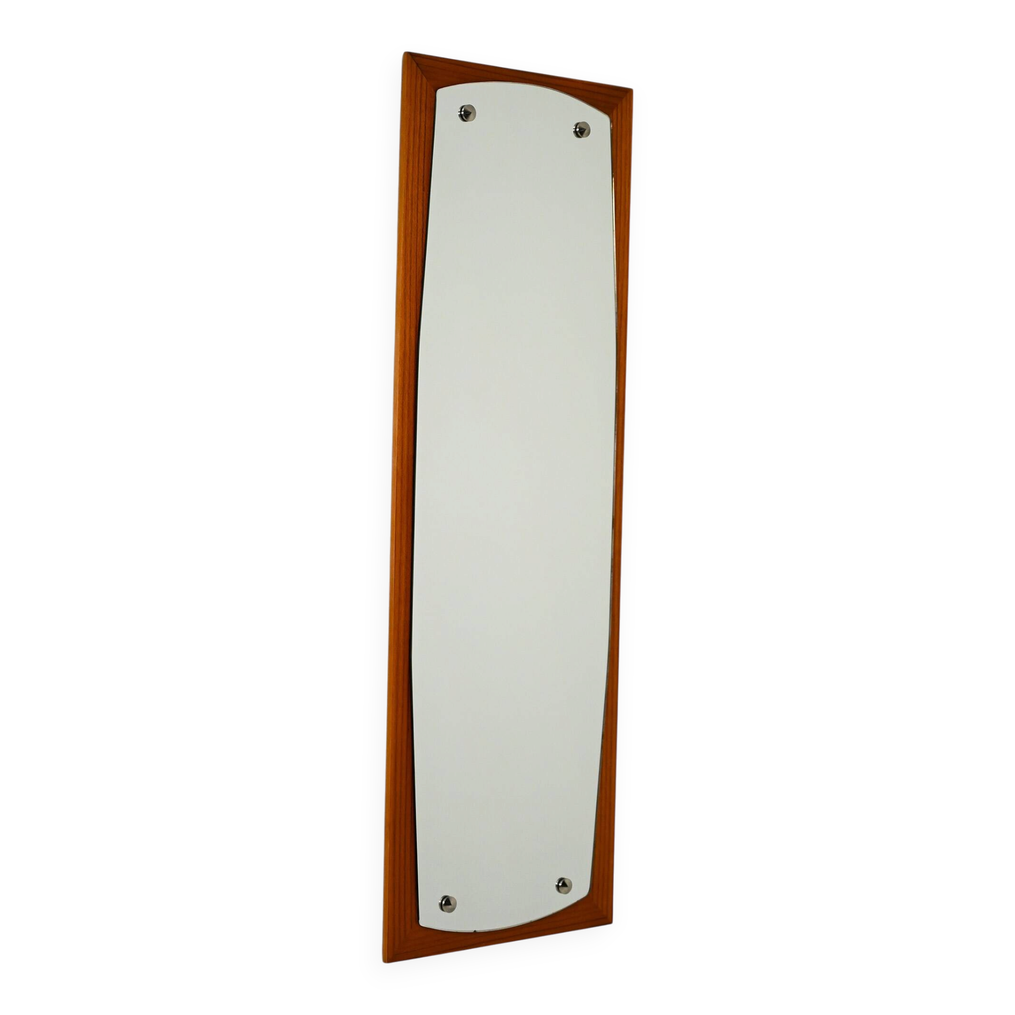 Scandinavian wall mirror in mahogany, 1950s