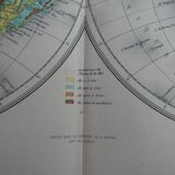 Old physical world map - 1893