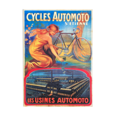 Affiche vintage cycles automoto