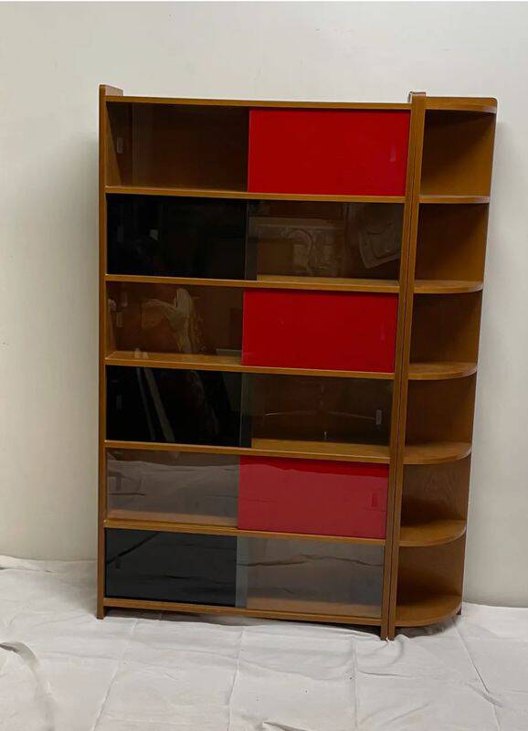 Shelf, glass-fronted bookcase