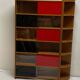 Shelf, glass-fronted bookcase