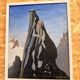 Oil painting on canvas, mountain landscape – Signed Guy Rel (1978)