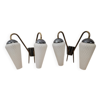 Pair of Arlus wall lights - Vintage lighting