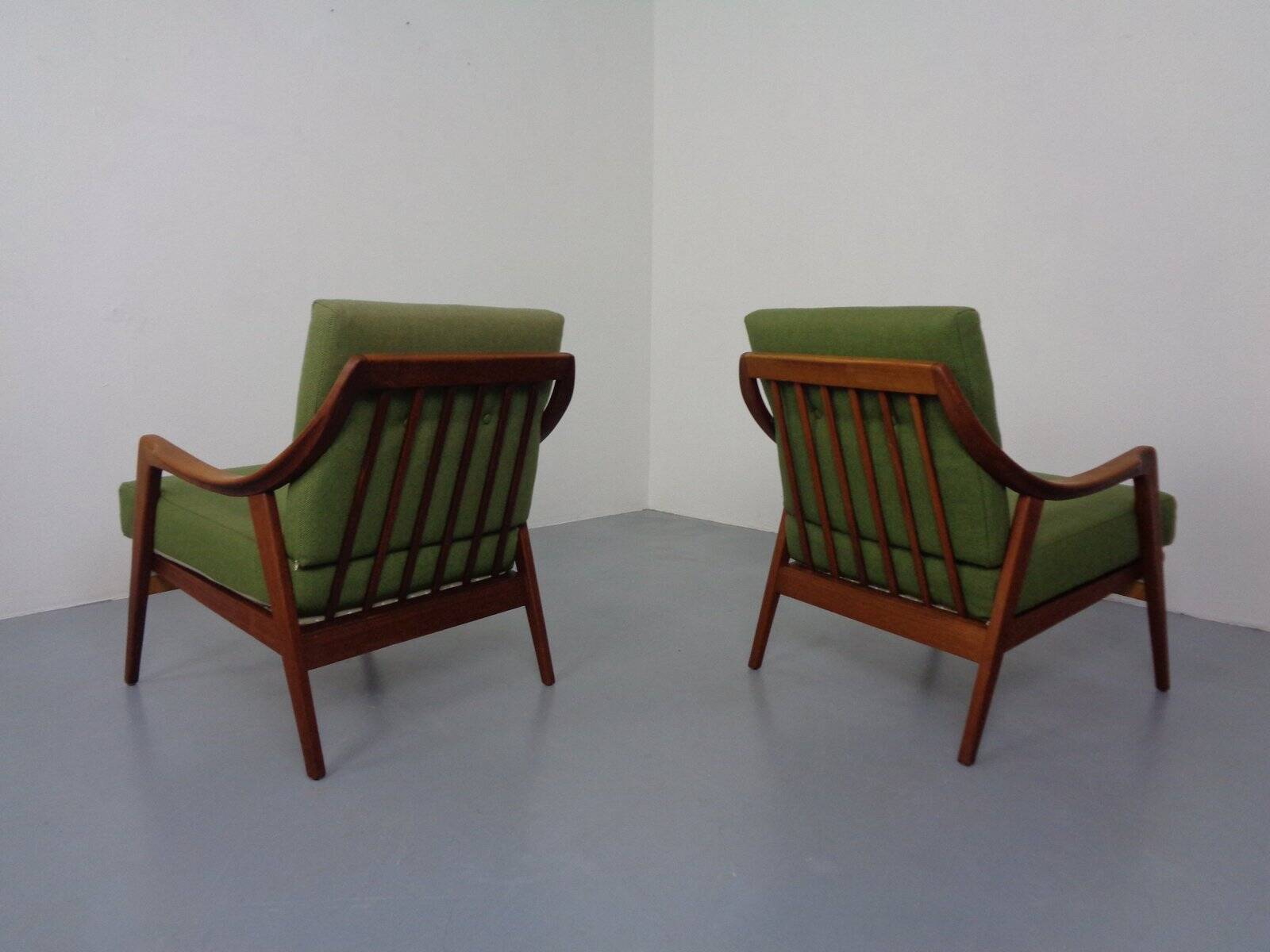 Danish Filigree Teak Armchairs, 1960s, Set of 2
