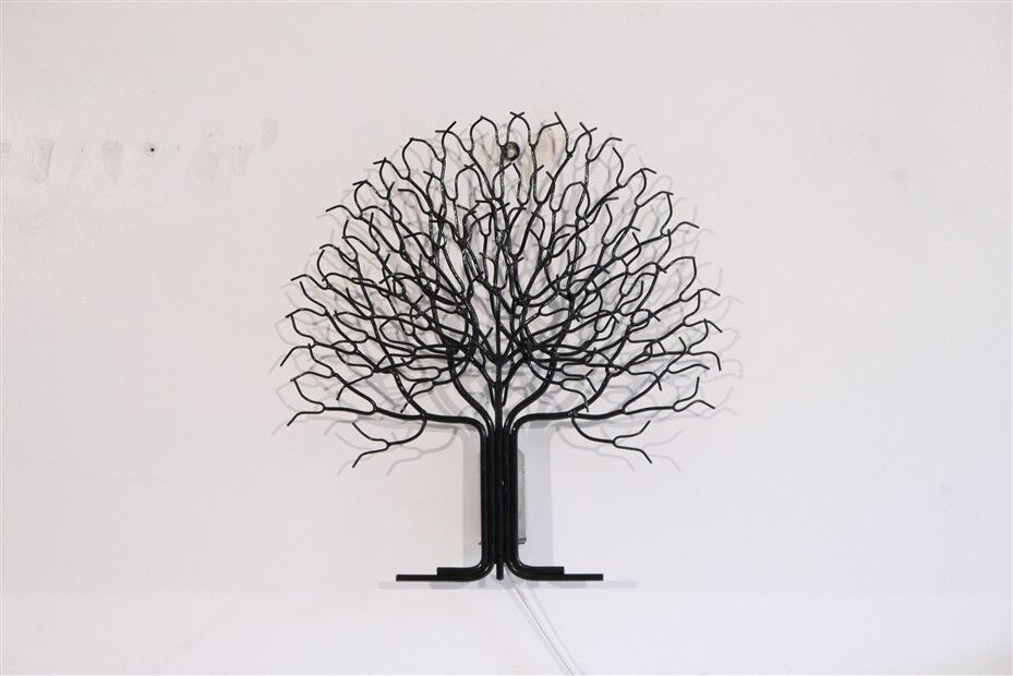 Vintage Swedish metal wall lamp 1970