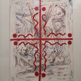 Abstract painting Johan Desimpele