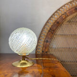 Pearl glass globe lamp
