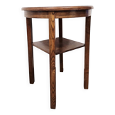 Table d'appoint en bois massif vintage des années 50