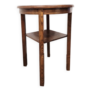 Table d'appoint en bois massif vintage des années 50