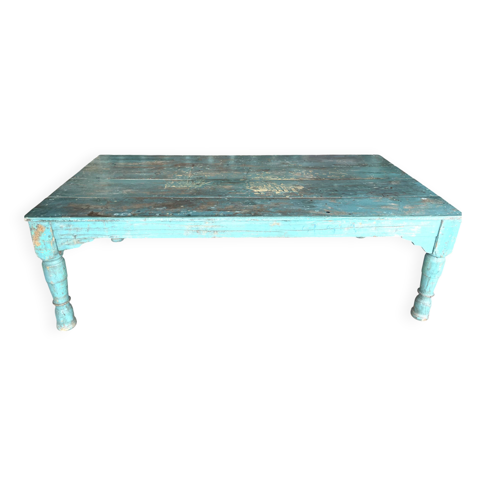 Large Indian teak coffee table