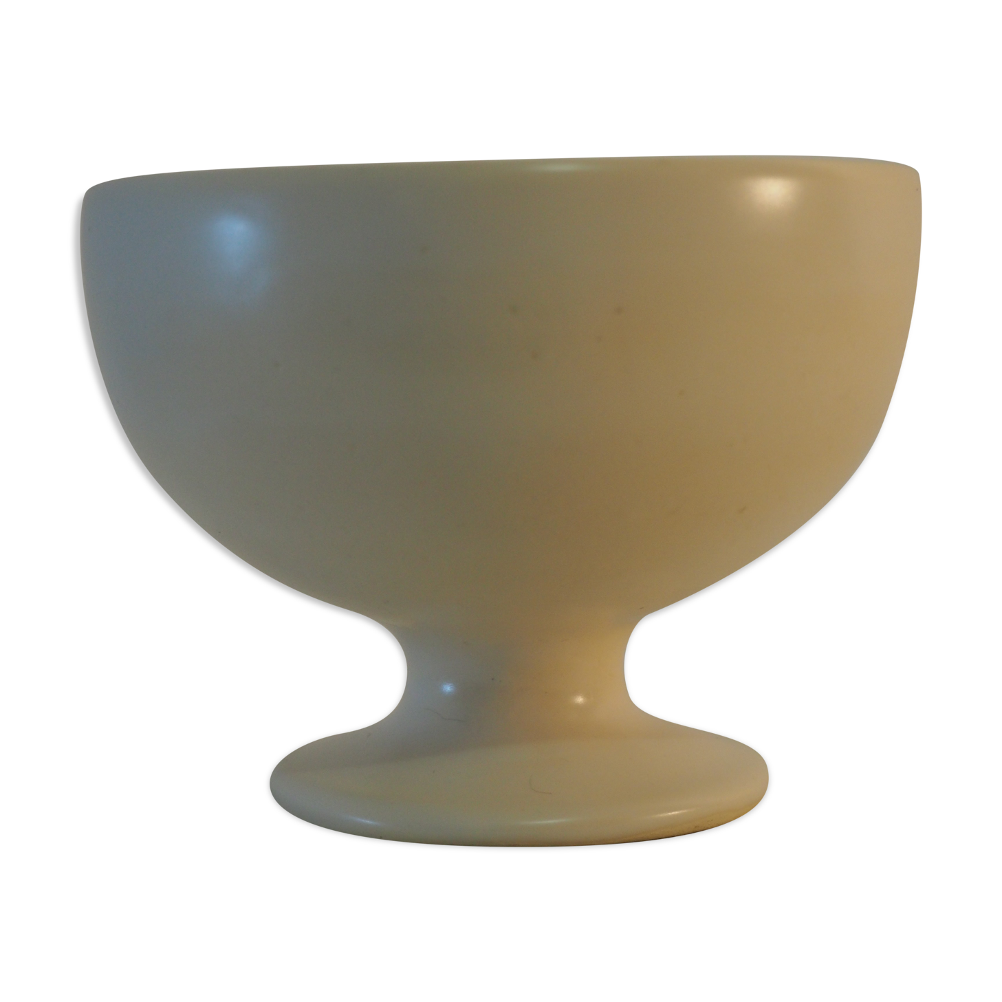 Ceramic cup 1950 white and pink