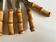 Set of 6 table knives 1960 Riviera bamboo handle