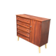 Commode buffet scandinave en acajou des années 50