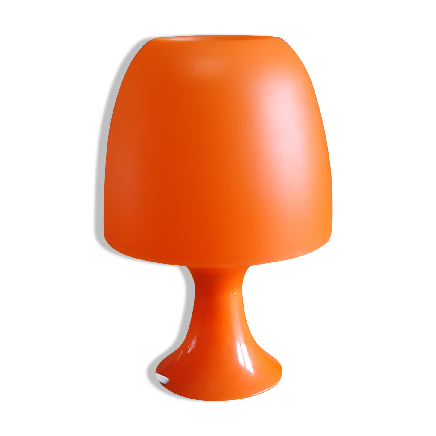 Vintage orange mushroom lamp
