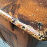 Vintage rustic fir buffet