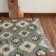 Tapis Kilim tissé à la main en chanvre-coton
