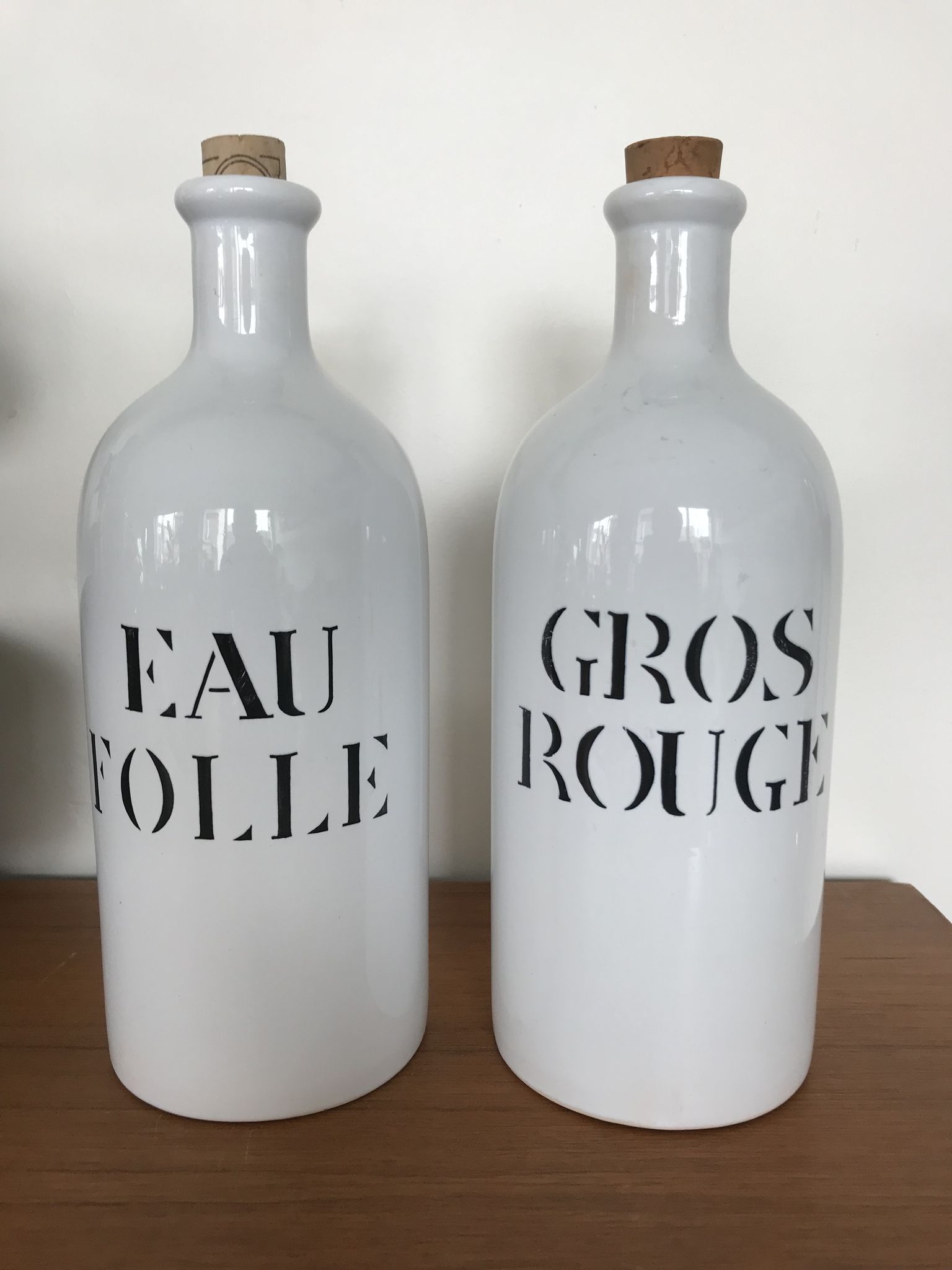 Paire de bouteilles