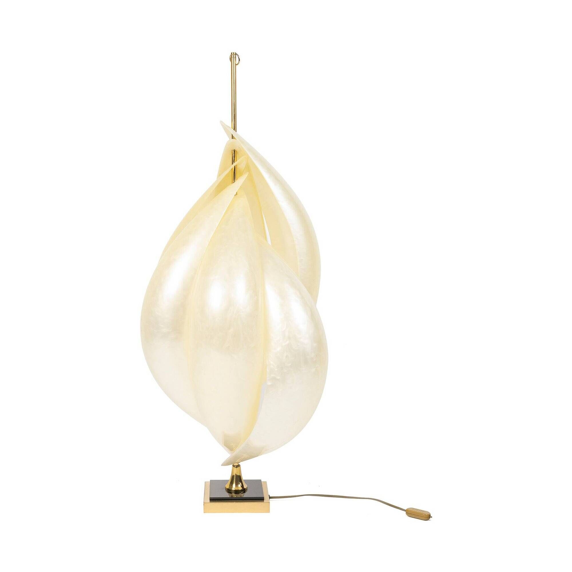 "Shell" lamp from Maison Rougier, Canada, 1970s.