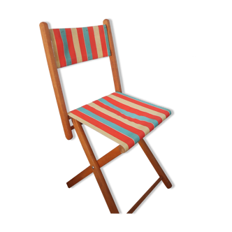 Folding chair in canvas