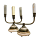 Pair of art deco candlesticks