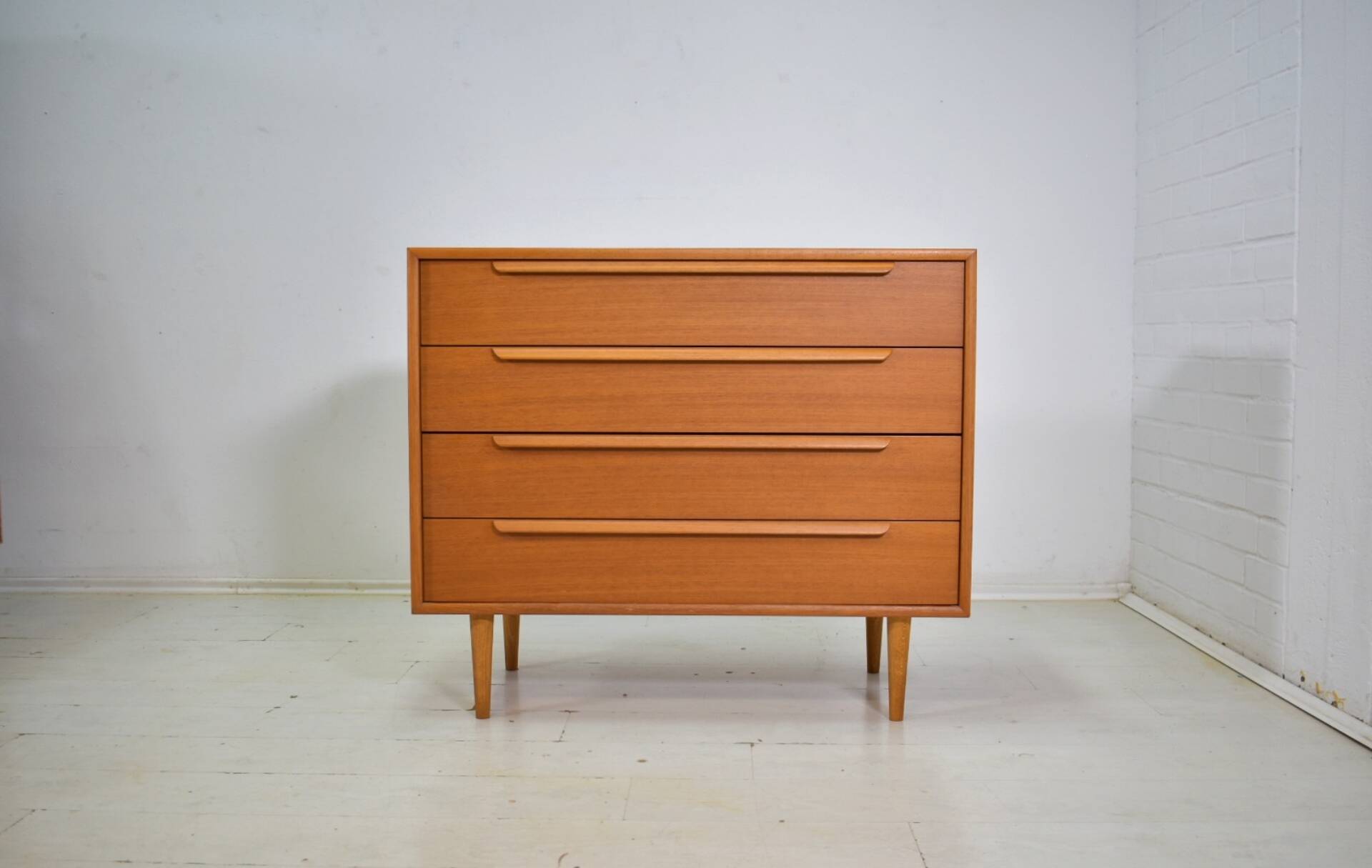 Chest of drawers by WK Möbel 1960s teak sideboard vintage Scandinavian