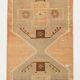 3x11 Cinnamon Color Turkish Runner Rug, Anatolian Vintage Rug, 92x321Cm