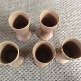 Série de 5 tasses en grès