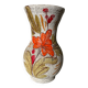 Italian ceramic vase from 1950 with floral decoration