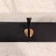 Wall-mounted coat rack in brass, 1950s-60s