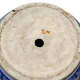 1930s Italian Hand-Painted Ceramic Planter - Vibrant Floral Motif