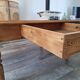 Farmhouse coffee table in solid wood, country style.