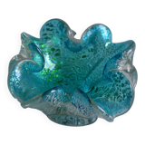 empty blue Murano pockets