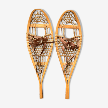 old Canadian snowshoes