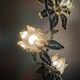 Vintage Hollywood Regency Floor Lamp Lotus Flowers
