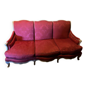 Louis XV style 3-seater sofa