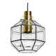 Beautiful rare original 60s  Limburg octagonal glass pendant lamp