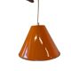 Vintage orange metal pendant light