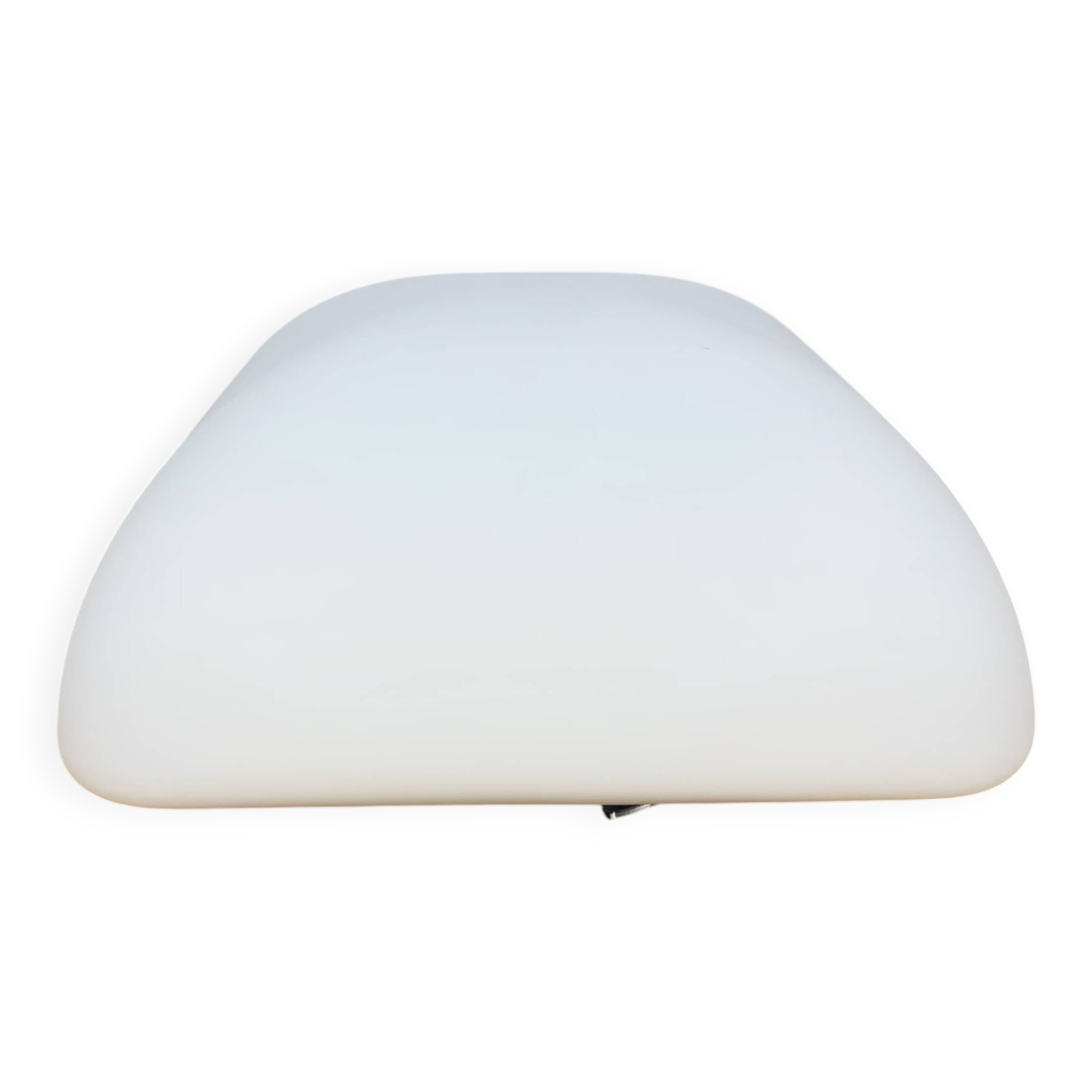Vitouver square opaline wall light in matt white, 1960s