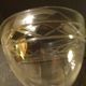 Set of 6 vintage engraved crystal champagne glasses