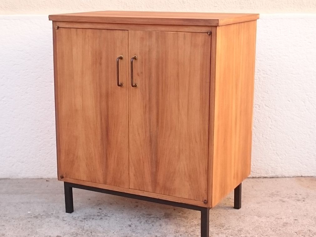Vintage two-door oak buffet