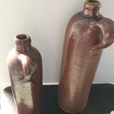 Lot of two old bottles of Dutch Gin gres