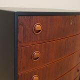 Commode en teck par Kai Kristiansen, fabricant Feldballes Møbelfabrik 1960