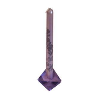 Murano cut glass candle holder