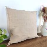 Beige bohemian Berber cushion
