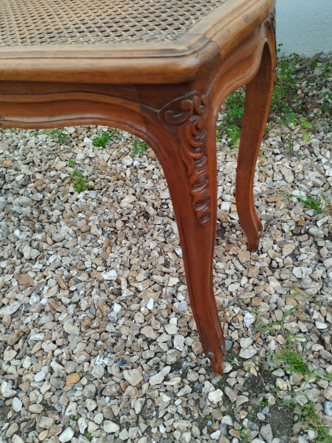 Banquette de piano ancienne style Louis XV