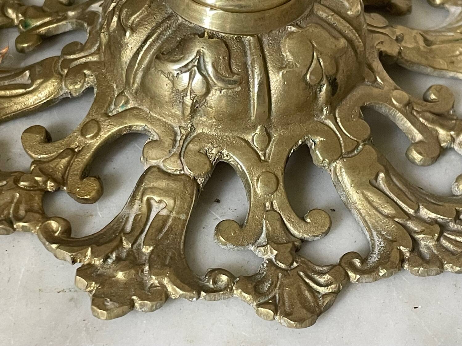 Victorian brass candlestick