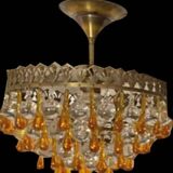 Vintage Murano crystal technology lamp, years 50