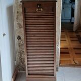 Vintage Filing Cabinet / Roll-Top Cabinet Circa 1940 – Oak Veneer