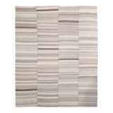 Large Brown Beige Turkish Kilim Rug, 313x374Cm
