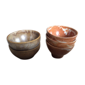 Set of 5 stoneware bowls